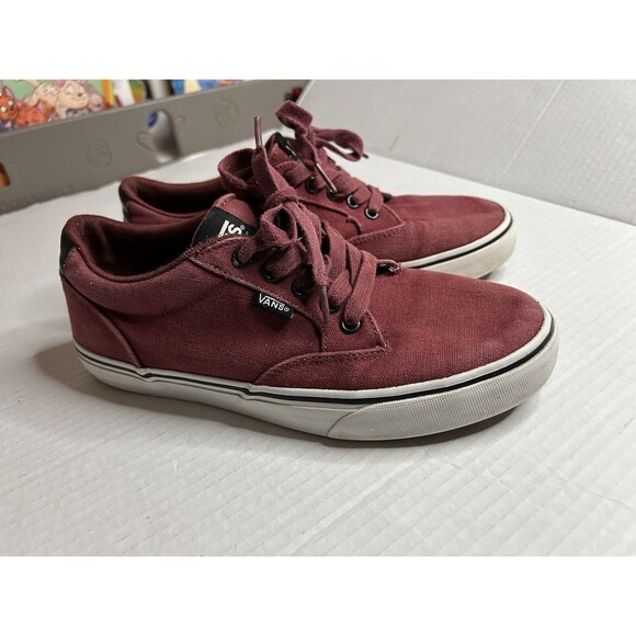 Vans Other - VANS OLD SKOOL Men’s 7.5 Muted Red Maroon W/ White Sole Skate Shoes